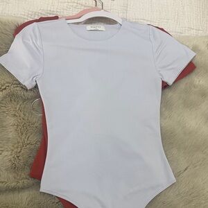 Aritzia Babaton Light blue Bodysuit